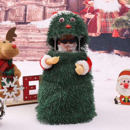 Lustige Weihnachtsmann Deko Figur Brehn