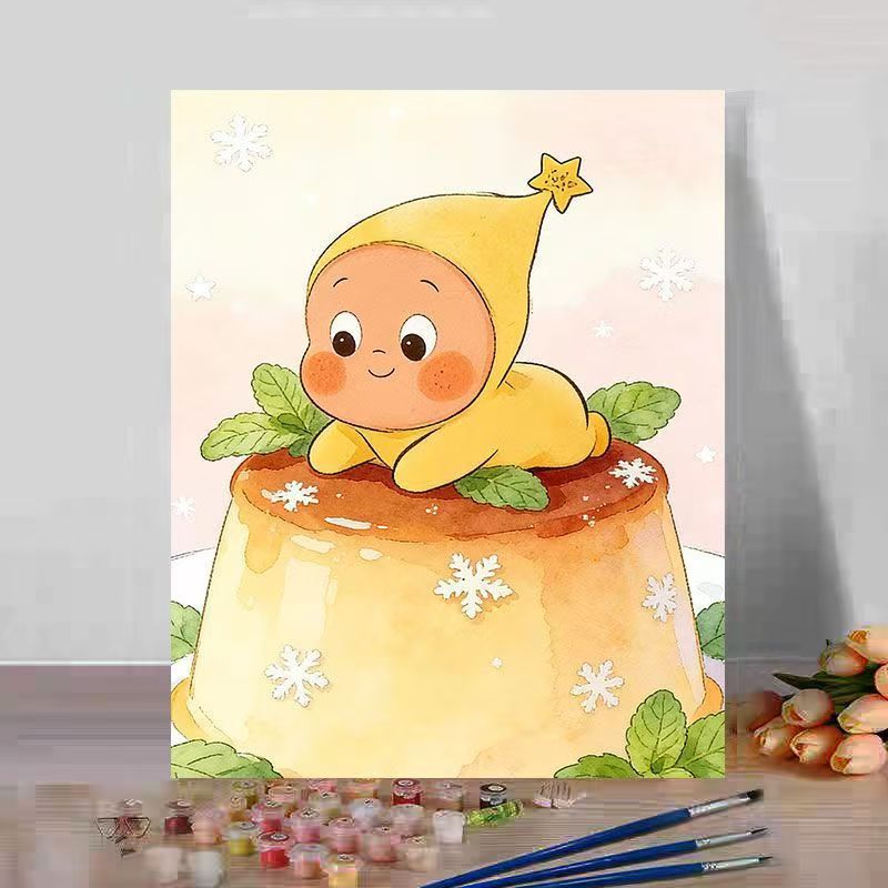 Niedliches Dessert-Themen Leinwandkunstwerk Brehn