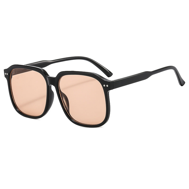 Damen quadratische Sonnenbrille mit modernem Kunststoffgestell Brehn
