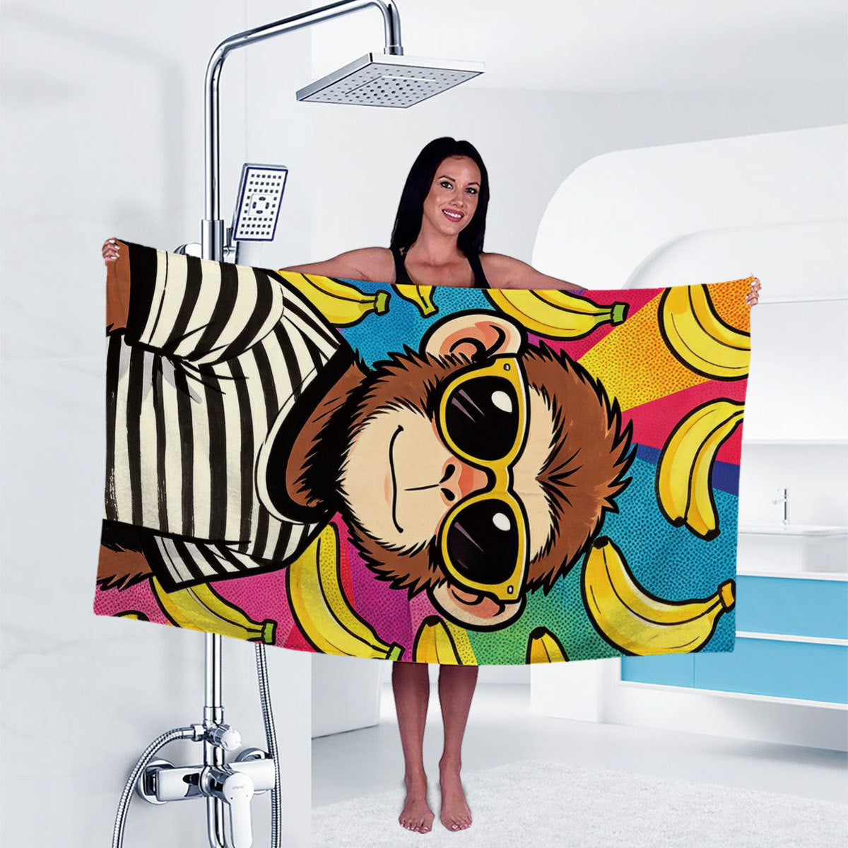 Künstlerische Gorilla Druck Badetuch Brehn