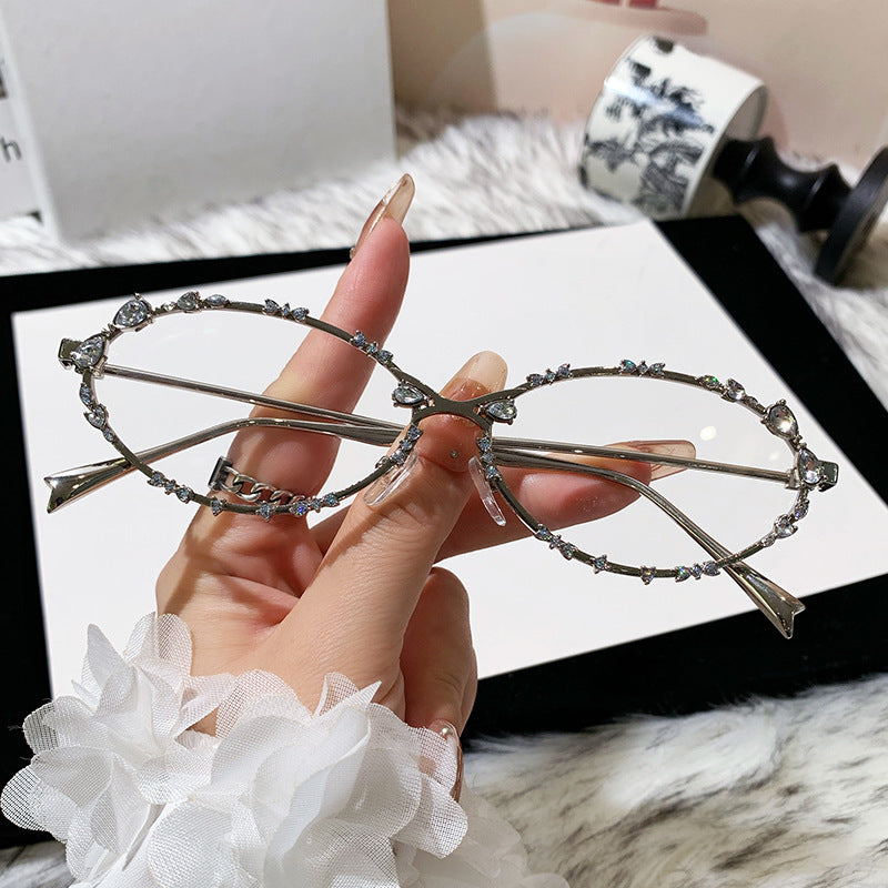 Damen extravagante oversized Sonnenbrille mit futuristischem Design Brehn
