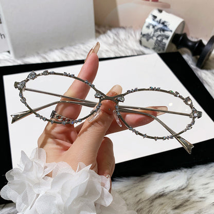 Damen extravagante oversized Sonnenbrille mit futuristischem Design Brehn
