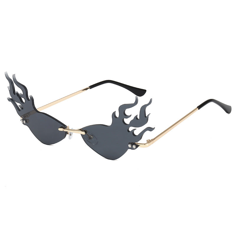 Damen modische Sonnenbrille mit flammenförmigem Design Brehn