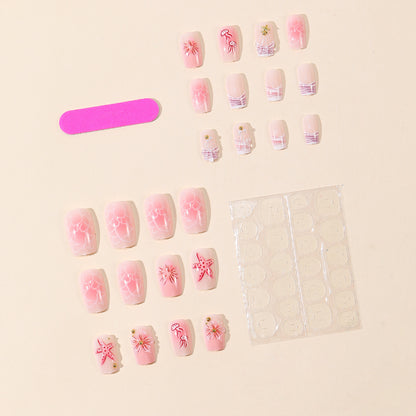 Künstlerische florale Acryl-Nail-Art-Verlängerungen Brehn