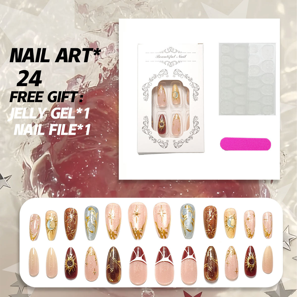 Premium Dekorative Nagel Kunst Set
