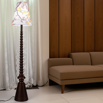 Blumenmuster Stehlampe