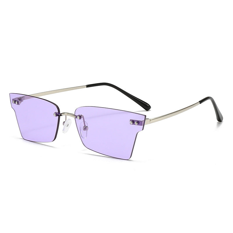 Damen trendige geometrische Sonnenbrille mit ultraleichtem Rahmen Brehn