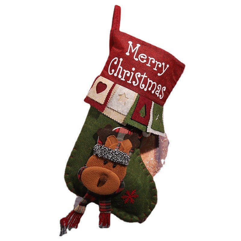 Niedlicher Weihnachtsstrumpf mit Rentier-Motiv Brehn