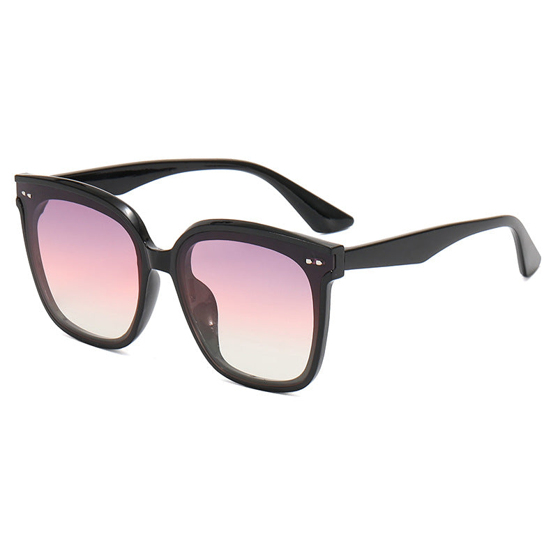 Damen quadratische Sonnenbrille mit verspiegeltem Farbverlauf Brehn