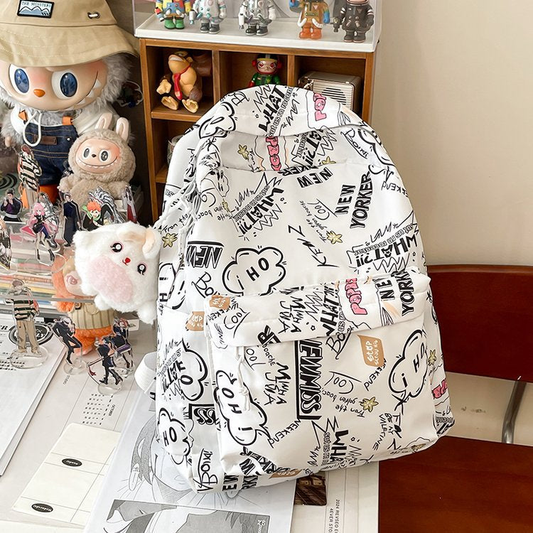 Rucksack mit Kreativem Graffiti-Design Brehn