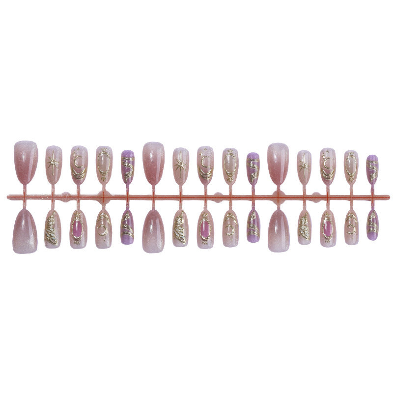 Premium Glitter Ombre Press-On Nails Brehn