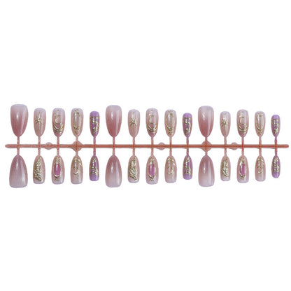 Premium Glitter Ombre Press-On Nails Brehn