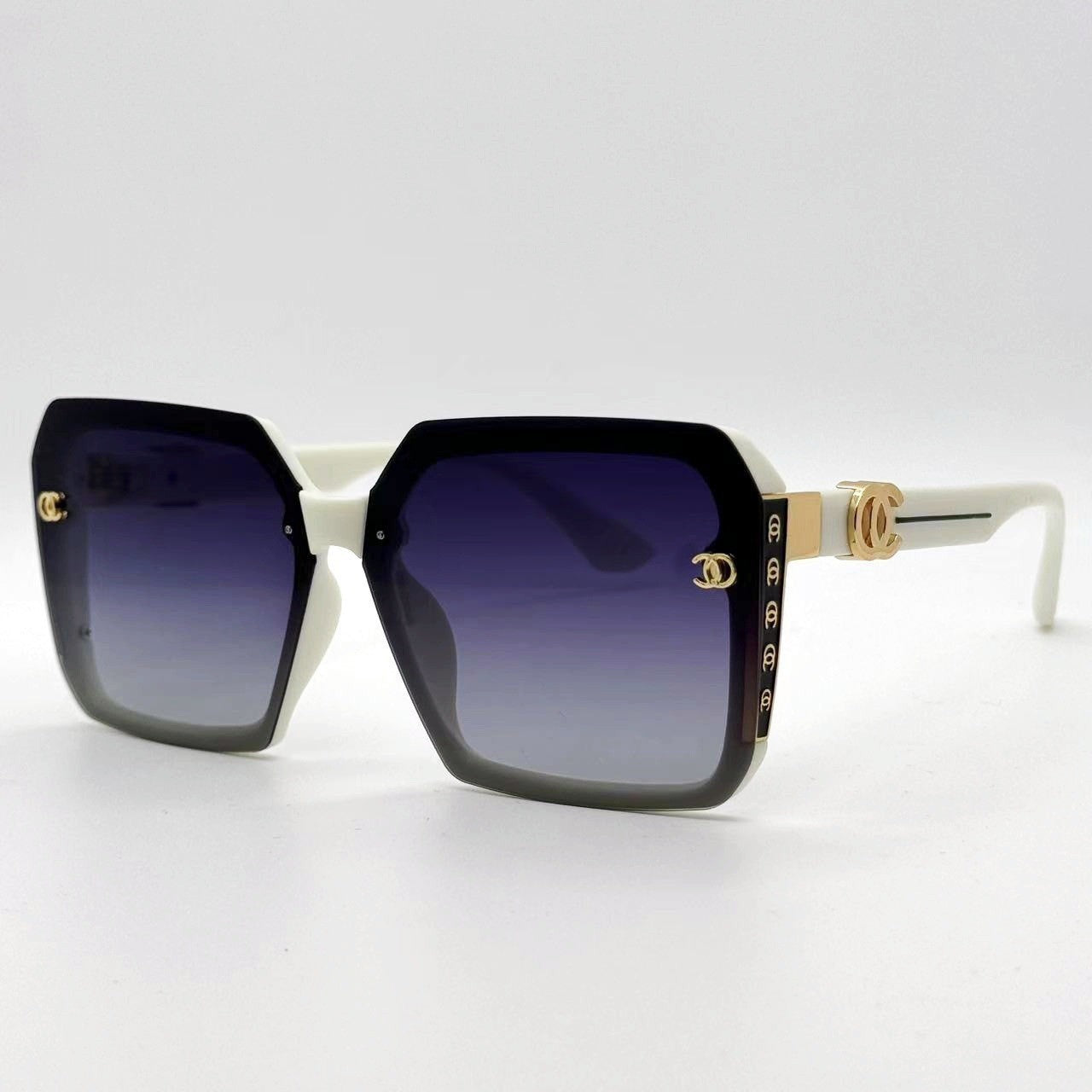 Damen Modische Sonnenbrille mit markantem eckigen Rahmen und luxuriösen Akzenten Brehn