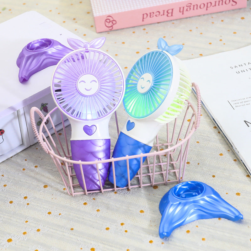 Damen Tragbarer Handventilator mit Meerjungfrau-Design Brehn