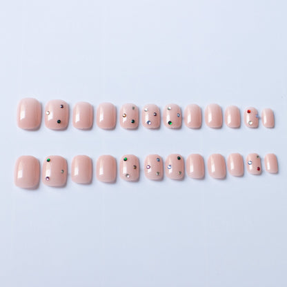 Künstlerisches mit Strass verziertes Nagelkunst-Set