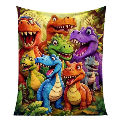 Cartoon Dinosaur Themed Wandteppich