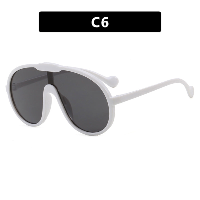 Damen modische Sport-Sonnenbrille im einzigartigen Design mit UV-Schutz und flexiblen Bügeln Brehn