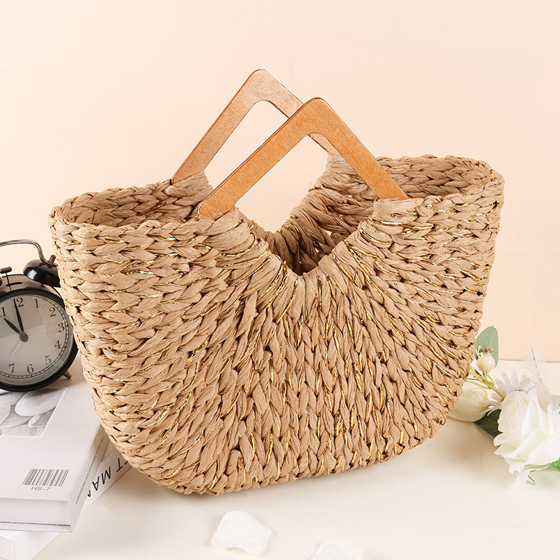 Damen Handtasche mit kunstvoller Flechtstruktur Brehn