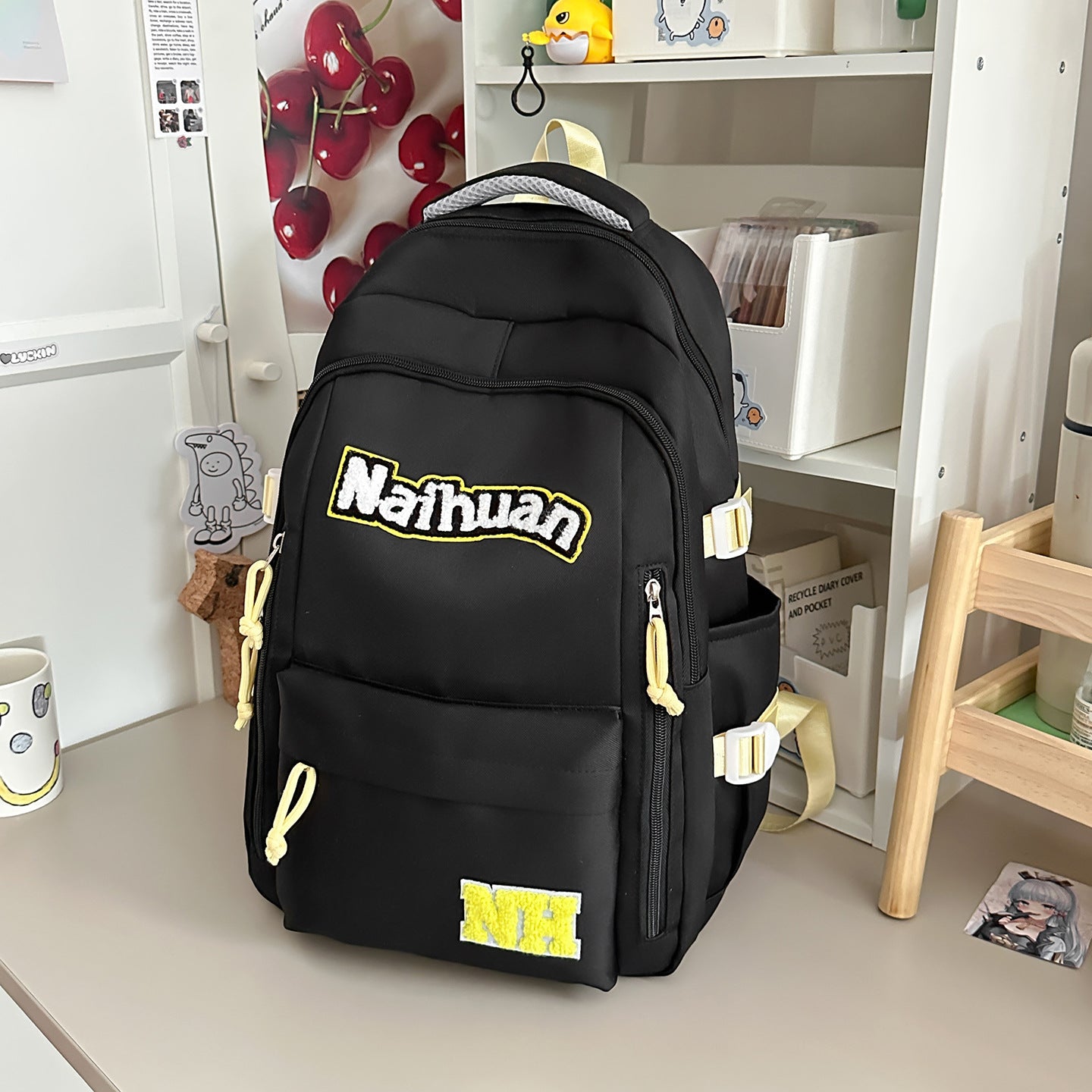 Vielseitiger Bestickter Schulrucksack