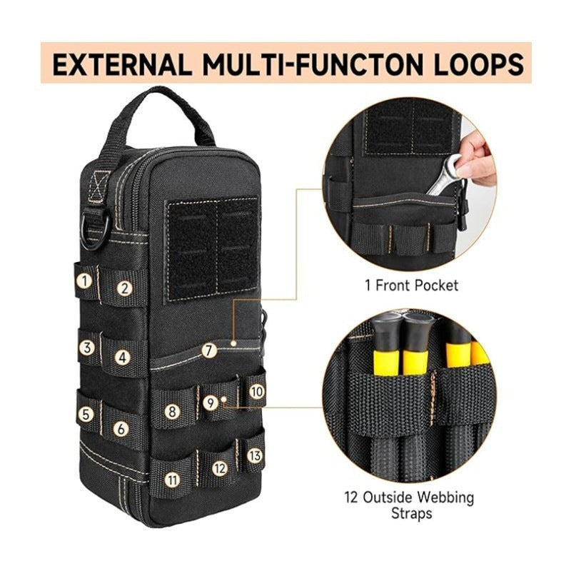 Multifunktionale Werkzeugtasche mit Abnehmbarem Trageriemen Brehn