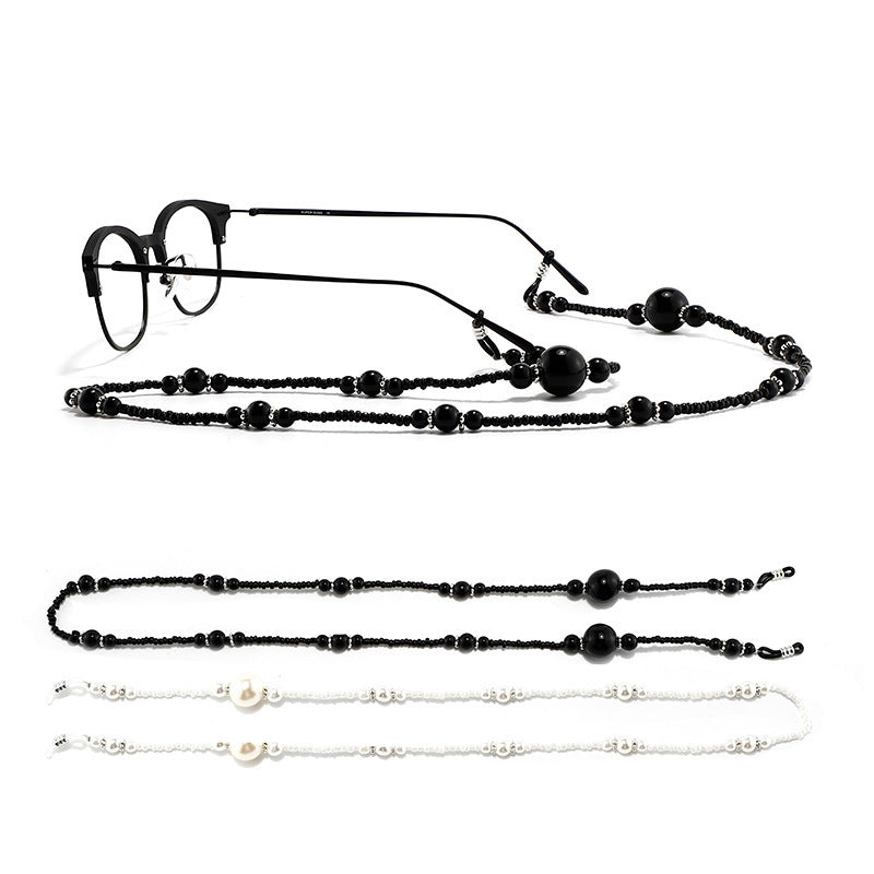 Elegante Perlenbesetzte Brillen Kette Brehn