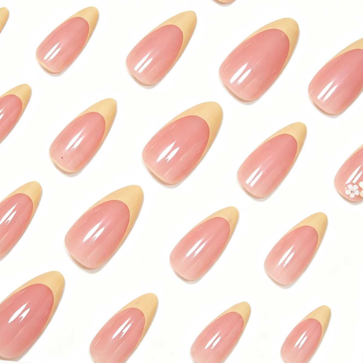 Elegantes florales Akzent-Nagelkunst-Set Brehn
