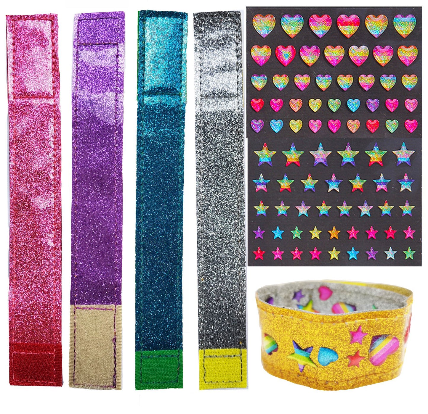 Damen Glitzernde Haarbänder Set Brehn