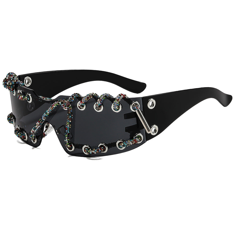 Damen Sonnenbrille mit einzigartigem Schnürdesign Brehn