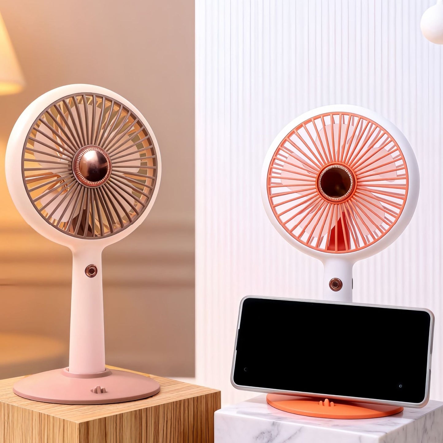 Tragbarer Tischventilator für Frauen mit verstellbarem Neigungswinkel Brehn