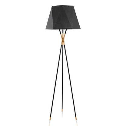 Moderne geometrische Stehlampe mit Dreibeinbasis