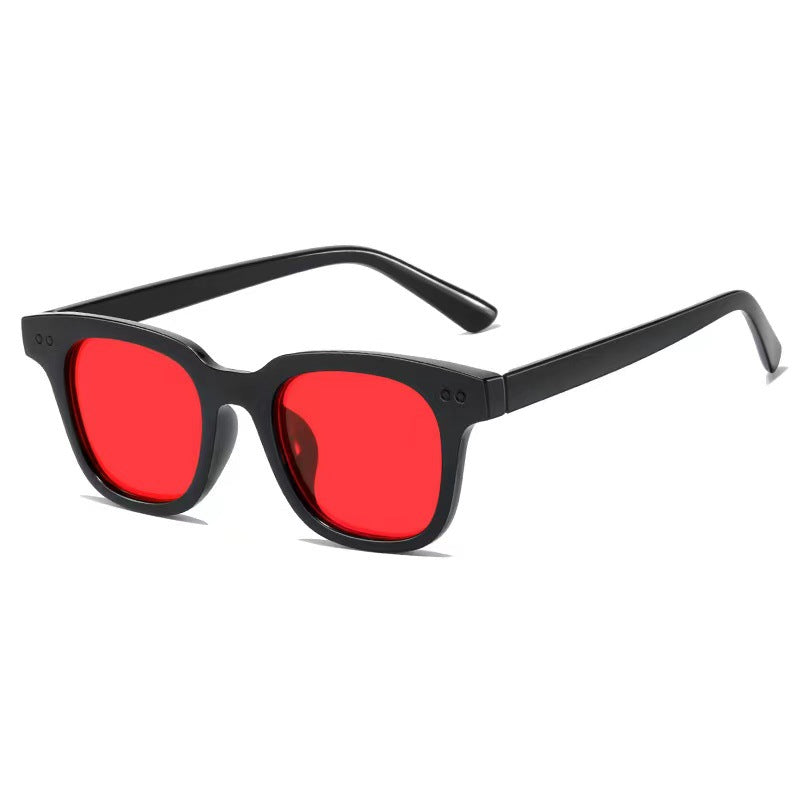 Damen modische Retro-Sonnenbrille mit robustem Kunststoffrahmen Brehn