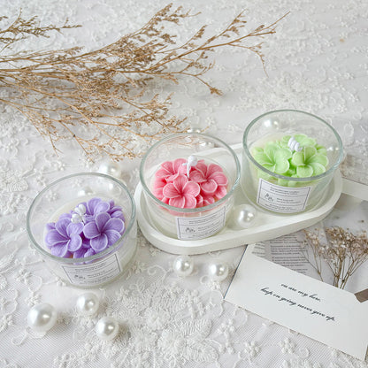 Aromatherapie Blumenkerze