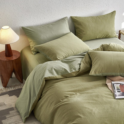 Strukturiertes Luxus Bettbezug Set