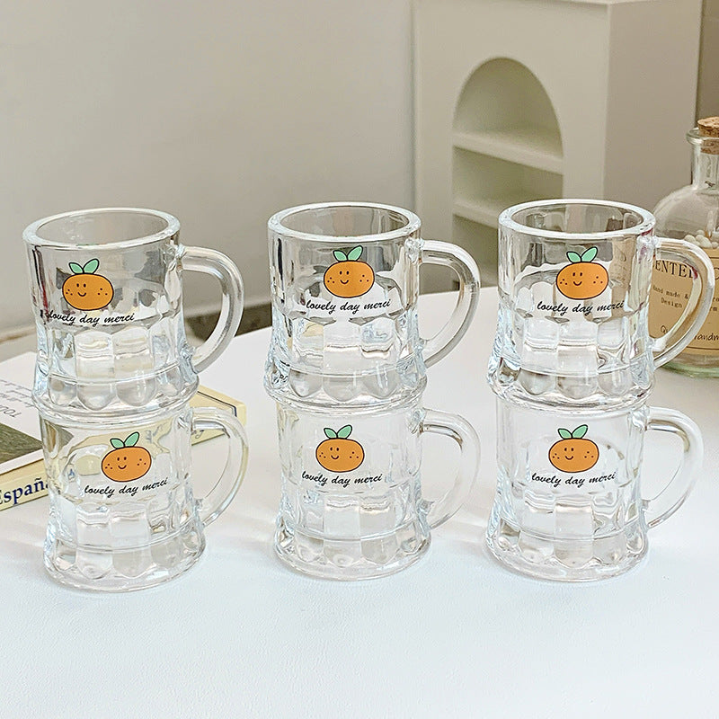 Keramiktassen Set mit Fröhlichem Orangendesign Brehn