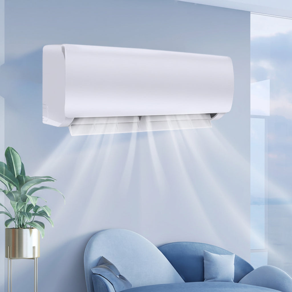 Unisex nan energieeffizientes Inverter-Wand-Split-Klimagerät mit flüsterleiser Lüftertechnik und Fernbedienung Brehn