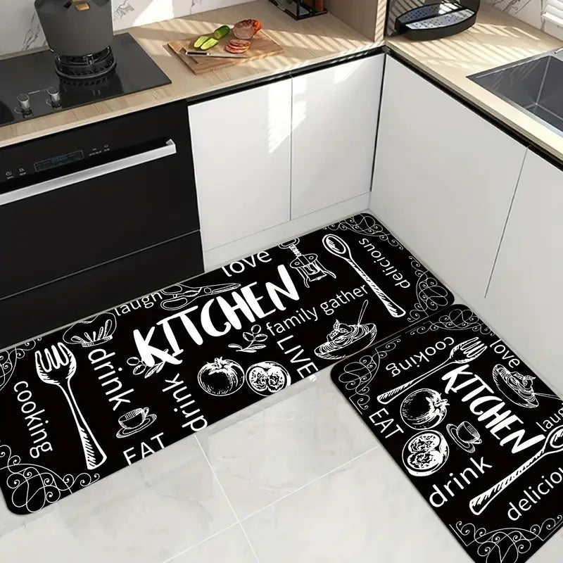 Stylische Küchenkomfortmatten-Set