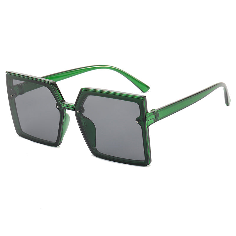 Damen modische Oversized-Sonnenbrille mit geometrischem Design Brehn