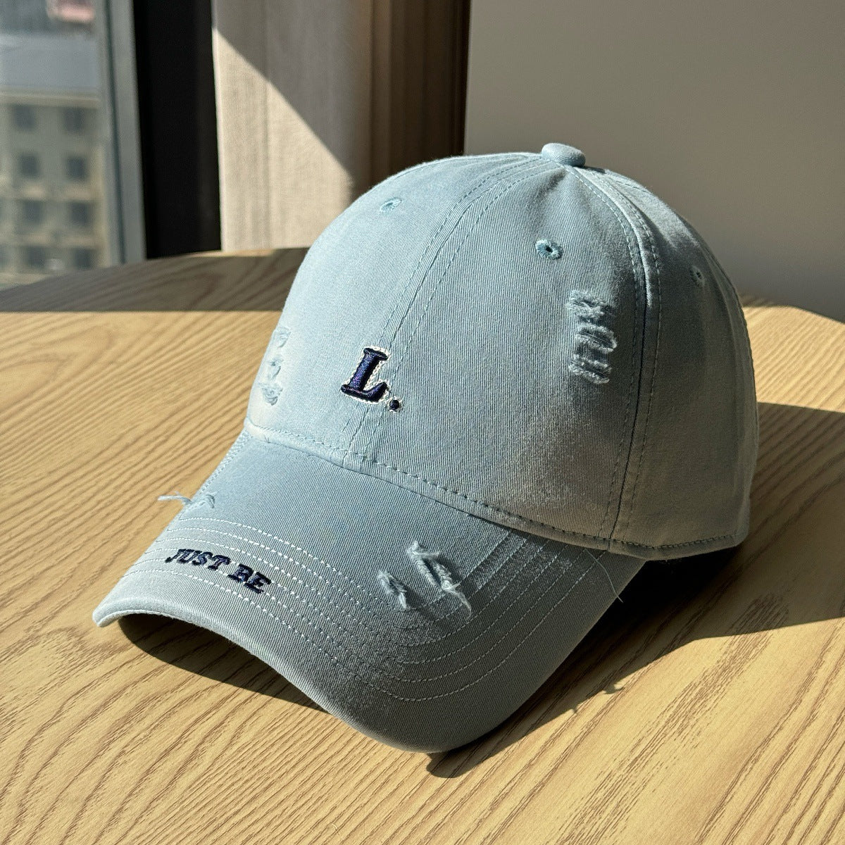 Damen Distressed Baumwoll-Baseballmütze Brehn