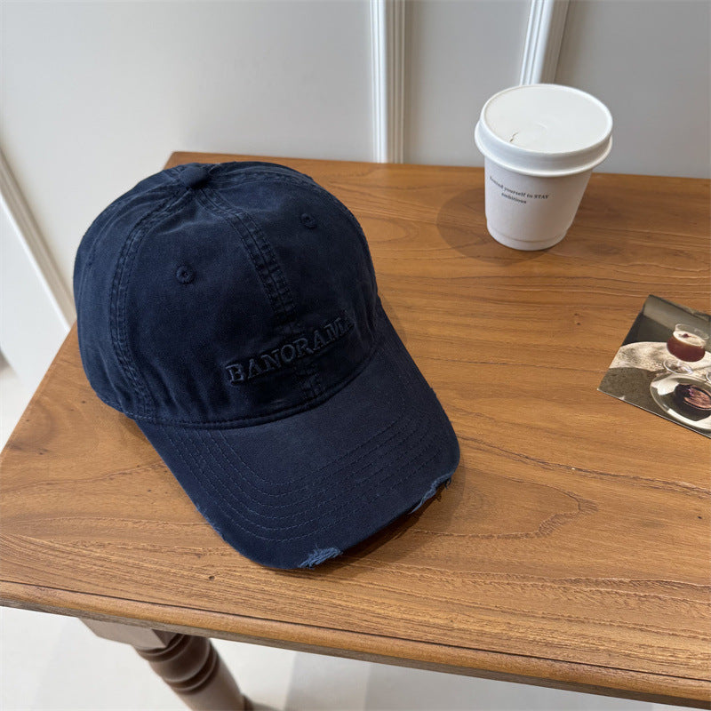 Herren Distressed Fabric Baseball Cap Brehn