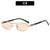Retro-inspirierte schlanke rechteckige Sonnenbrille