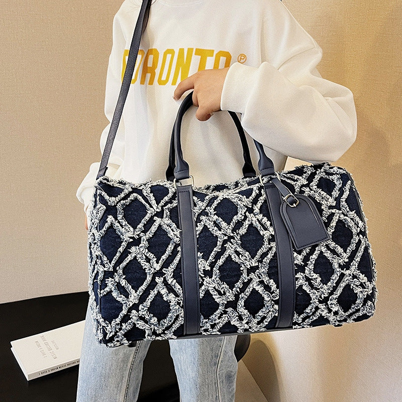 Strukturierter Muster Reise-Duffle-Bag Brehn