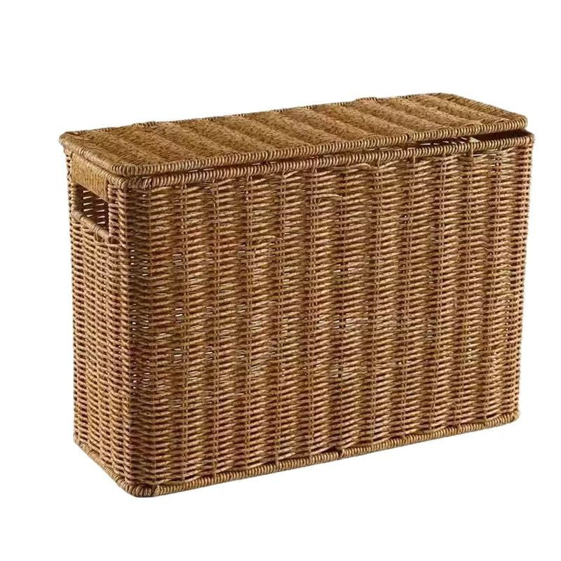 Damen Multifunktionaler Rattankorb mit Deckel Brehn