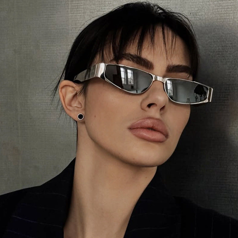 Damen elegante schmal geschnittene Sonnenbrille mit UV-Schutz Brehn