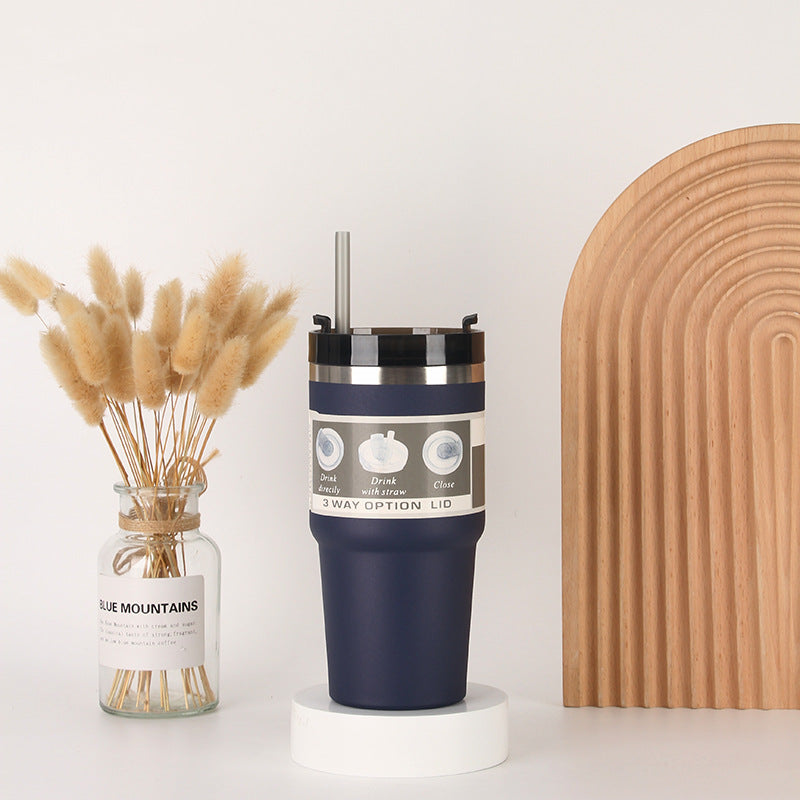 Unisex Isolierter Trinkbecher mit integriertem Strohhalm Brehn