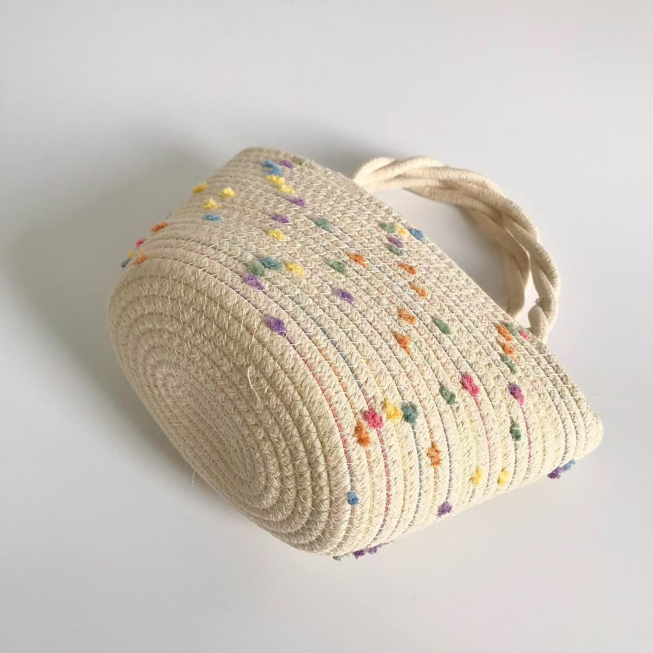 Damen Handtasche mit buntem Punktedezorn Brehn