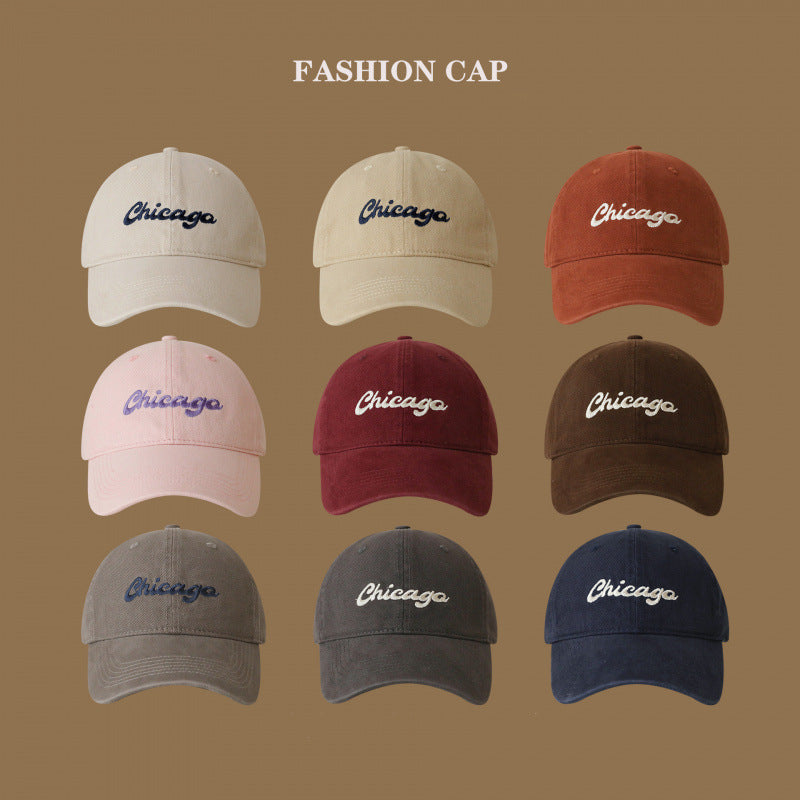 Damen Baumwoll bestickte Logo Baseballcap Brehn