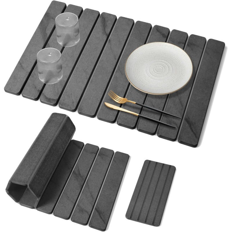 Elegante Marmor Design Küchenplatzsets