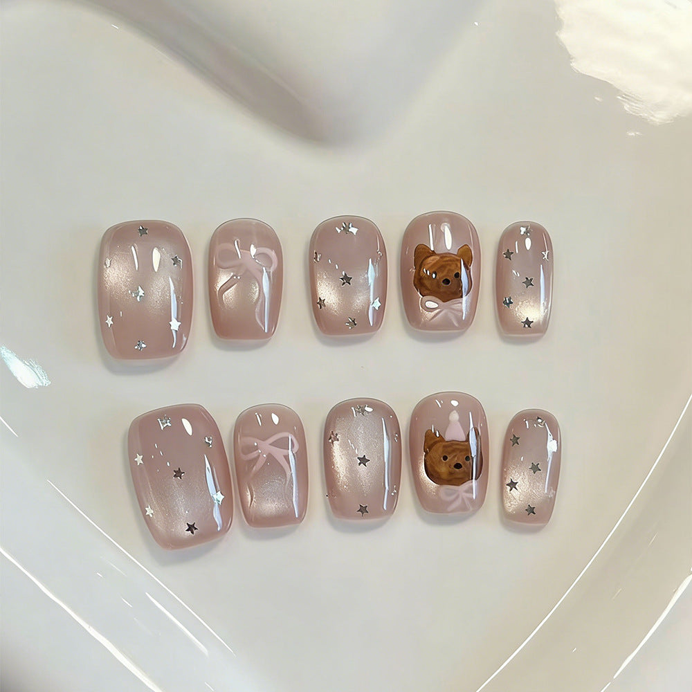 Exquisite Nagelkunst mit Niedlichen Hundefilm-Motiven Brehn