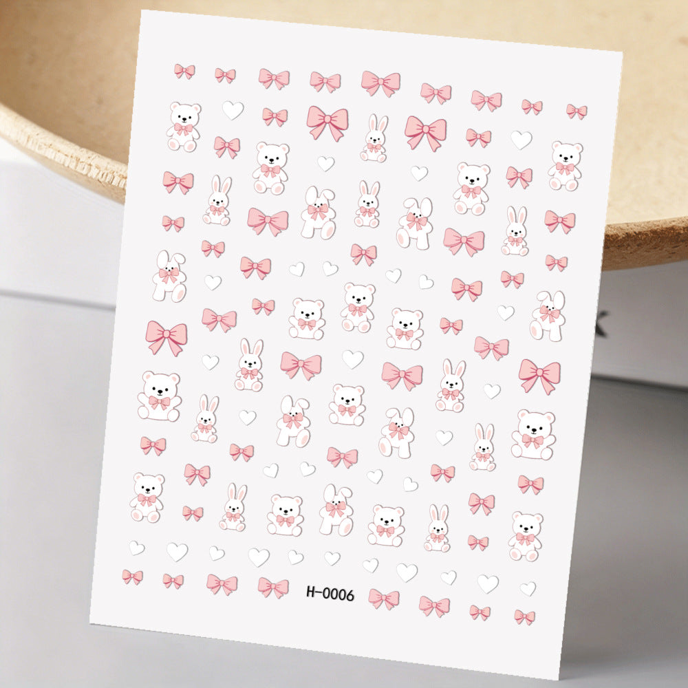 Niedliche Hunde-Themen-Nagelkunst-Sticker