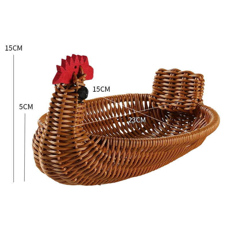 Unisex Geflochtener Dekorationskorb in Entenform Brehn